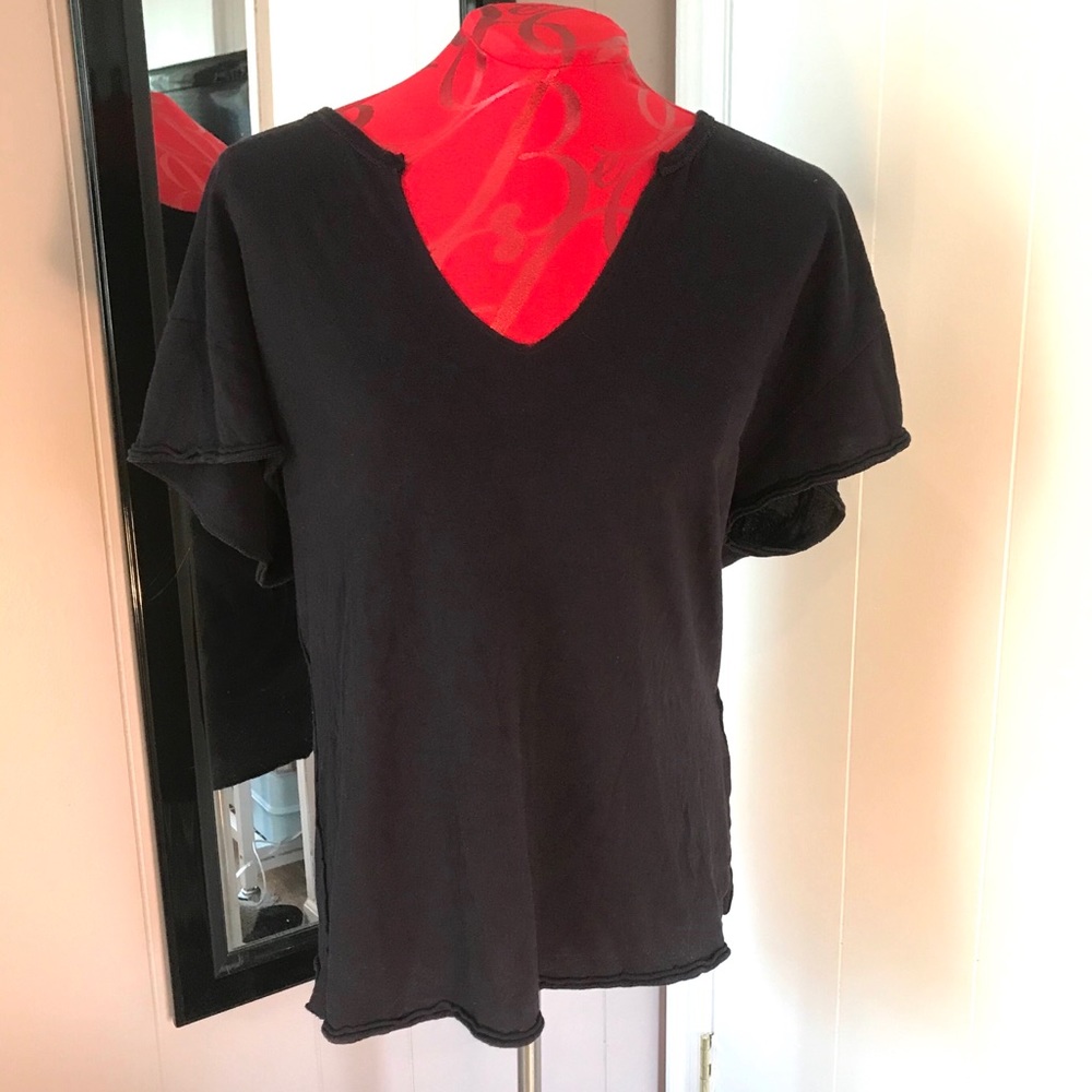 Free People Black V Neck- Size S